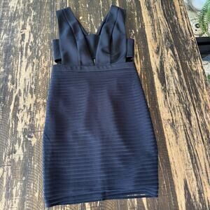 A’GACI - Cut Out Black Pencil Dress - MEDIUM